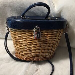 Dolce and Gabbana wicker two way bag